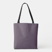 Tote Bag Prière pour la vie fragile (Dos)