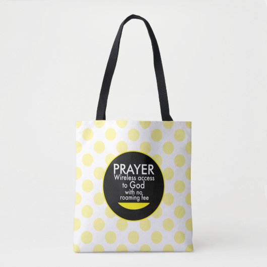 Tote Bag Prière - sans fil (Devant)