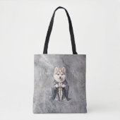 Tote Bag Priest King Siberian Husky Dog (Devant)
