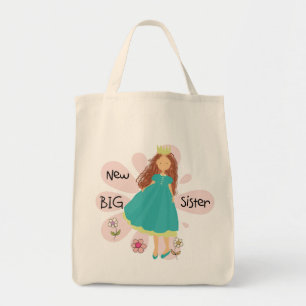 Tote Bag Princess Big Sister Brown Hair