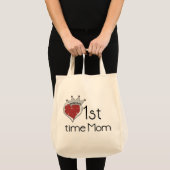 Tote Bag Princess Heart 1st Time Maman Tshirts et cadeaux (Devant (produit))