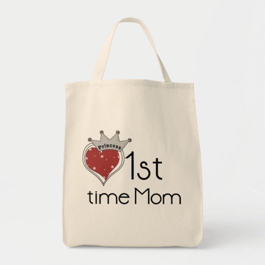 Tote Bag Princess Heart 1st Time Maman Tshirts et cadeaux (Devant)