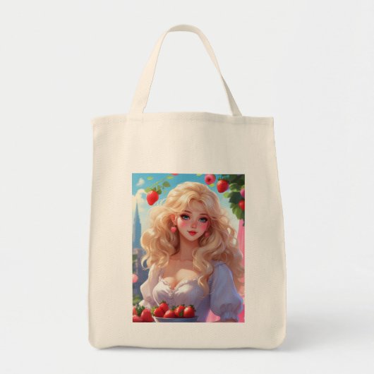 Tote Bag Princesse aux fraises (Devant)