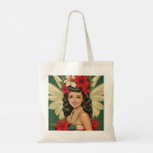 Tote Bag Princesse de Noël Tropical Rétro 50s (Dos)