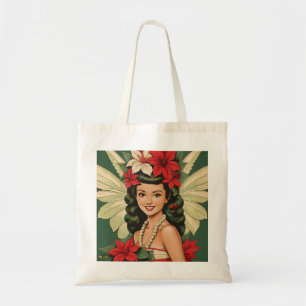 Tote Bag Princesse de Noël Tropical Rétro 50s