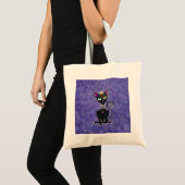 Tote Bag Princesse égyptienne chat noir (Devant (produit))
