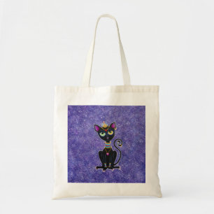 Tote Bag Princesse égyptienne chat noir