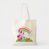 Tote Bag Princesse Fairy Little Girl avec arc en ciel et ch (Devant)
