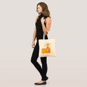 Tote Bag Princesse Fée d'automne avec Feuilles orange et Co