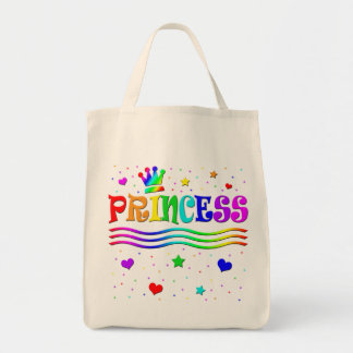 Tote Bag Princesse mignonne Tiara d'arc-en-ciel de clipart