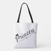 Tote Bag "Princesse" Pink Tiara (Dos)