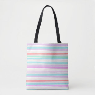 Tote Bag Printemps couleurs d'été en rayures