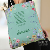Printemps Fleur sauvage Jardin Bible Verse Personn