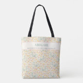 Tote Bag Printemps Floral Vélo Motif Bible Verse (Dos)