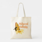 Tote Bag Printemps Introvert esthétique Papillon antisocial (Dos)