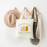 Tote Bag Prise en charge de votre bibliothèque locale perso<br><div class="desc">Transportez vos livres avec style avec ce sac fourre-tout personnalisé "Support Your Local Library", qui comprend de mignons livres dessinés à la main et un graphisme floral. Personnalisez-le avec le nom de votre bibliothèque, de votre ville ou de votre ville pour obtenir un design significatif qui témoigne de la fierté...</div>