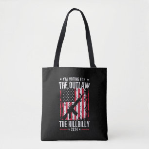 Tote Bag Pro 45 Je vote pour le hors-la-loi et le Hillbilly