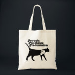 Tote Bag Pro Cats pro Choice pro Feminisme<br><div class="desc">Pro Cats pro Choice pro Feminisme</div>