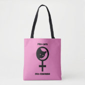 Tote Bag Pro Cats Pro Feminisme (Devant)