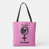 Tote Bag Pro Cats Pro Feminisme (Dos)