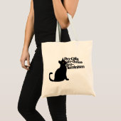 Tote Bag pro-chats pro-choix pro-féminisme (Devant (produit))