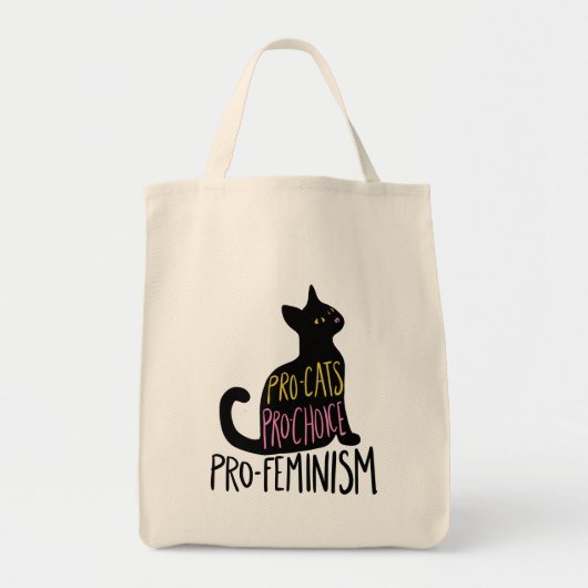 Tote Bag Pro-chats Pro-choix pro-féminisme (Devant)
