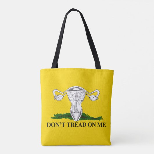 Tote Bag Pro-Choice Ne marchez pas sur mon drapeau Uterus (Dos)