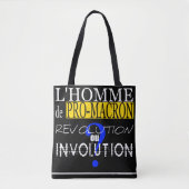 Tote Bag PRO-M-A-C-R-O-N Évolution ou involution TB2 (Devant)
