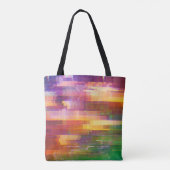 Tote Bag problème Abstrait : texture de l'écran de test (Dos)