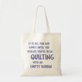 Tote Bag Problèmes de courtepointe amusants Citation pour c (Devant)