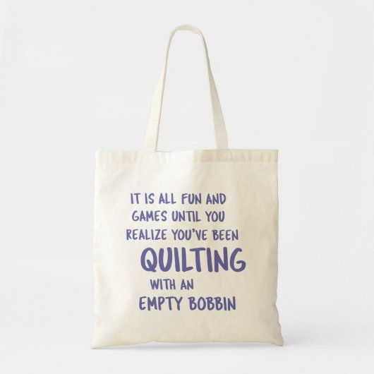 Tote Bag Problèmes de courtepointe amusants Citation pour c (Devant)