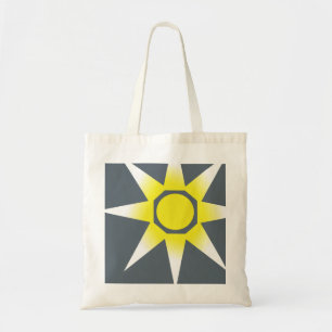 Tote Bag Produit de soleil magique blanc jaune
