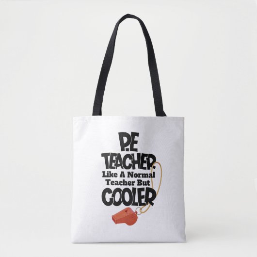 Tote Bag Prof de gym comme un prof normal mais en plus cool (Devant)