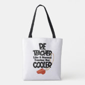 Tote Bag Prof de gym comme un prof normal mais en plus cool (Dos)