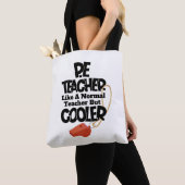 Tote Bag Prof de gym comme un prof normal mais en plus cool (De près)