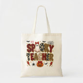 Tote Bag Prof Halloween Épouvantable | Imprimé Léopard Mix (Devant)
