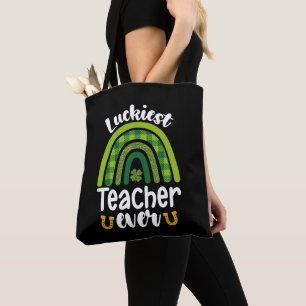 Tote Bag Prof le plus chanceux de l'école jour de la Saint-
