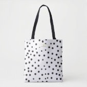 Tote Bag Professeur au néon d'Apple de point de polka (Devant)