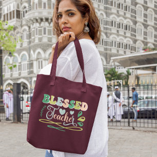 Tote Bag Professeur béni Retour à la conception de l'école