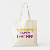 Tote Bag Professeur cinq étoiles (Dos)