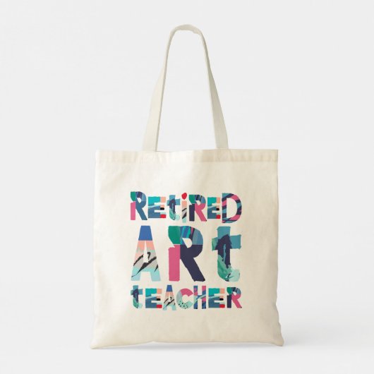Tote Bag Professeur d'art à la retraite Enseignement Cadeau (Dos)