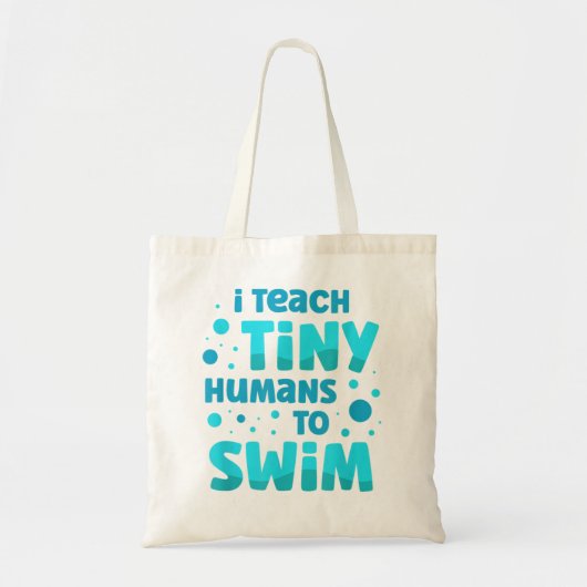 Tote Bag Professeur De Baignade J'Enseigne À Des Humains Mi (Devant)