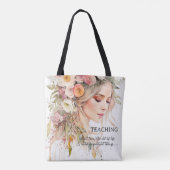 Tote Bag Professeur de Boho créatif fille d'art (Dos)