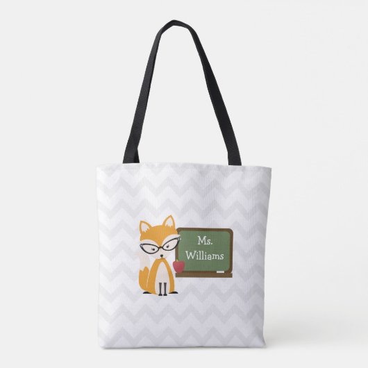 Tote Bag Professeur de Fox Chevron (Dos)