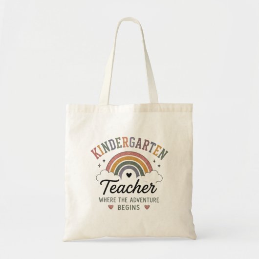 Tote Bag Professeur de maternelle où l'aventure commence Ca (Devant)