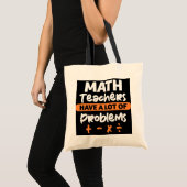 Tote Bag Professeur de maths Funny Enseignants de mathémati (Devant (produit))