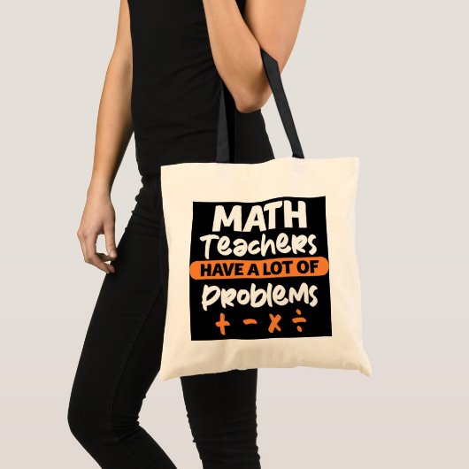 Tote Bag Professeur de maths Funny Enseignants de mathémati (Devant (produit))