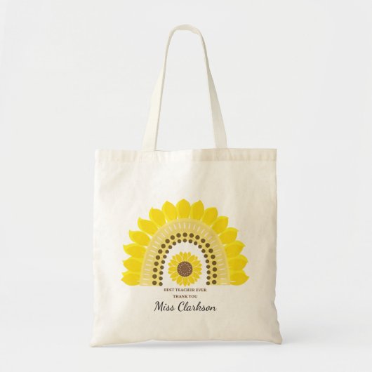 Tote Bag Professeur de Merci Rainbow moderne (Devant)