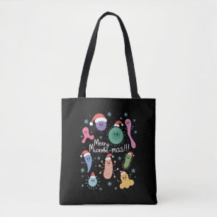 Tote Bag Professeur de microbiologie de Noël Microbe Scienc