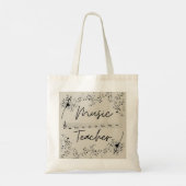 Tote Bag Professeur de musique moderne (Dos)